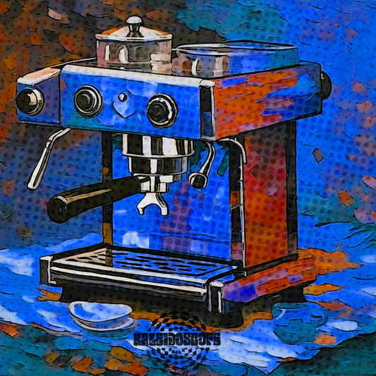 "Psychedelic Espresso Machine" Poster