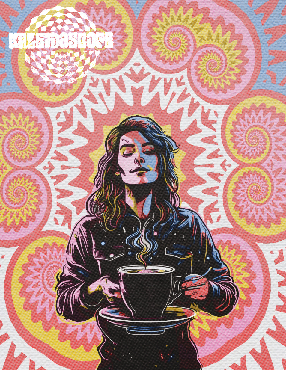 "Woman with Mug" Poster